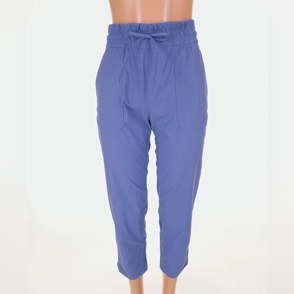 Lululemon Beyond the Studio Crop Water Drop Blue High Waisted Women's 6 - Picture 2 of 9